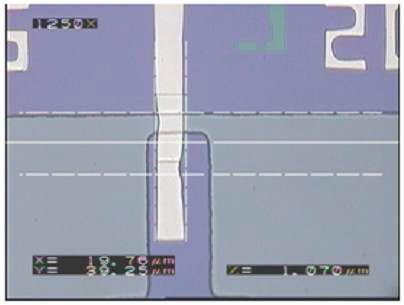 Au layer의 nonuniform wet etching