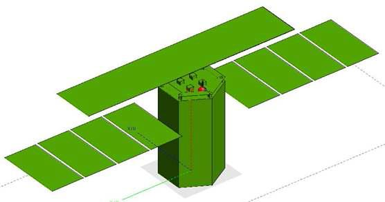 다목적실용위성과 유사한 형태의 위성 설계