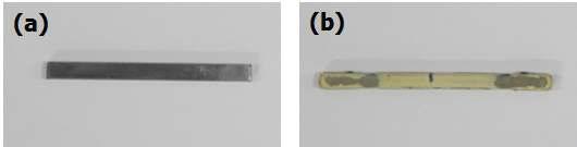 고온굴곡강도 시험 전(a), 시험 후(b) 시편 사진
