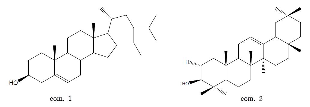 Chemical structures of compounds 1, 2 isolated from the Inner shell of chestnut.
