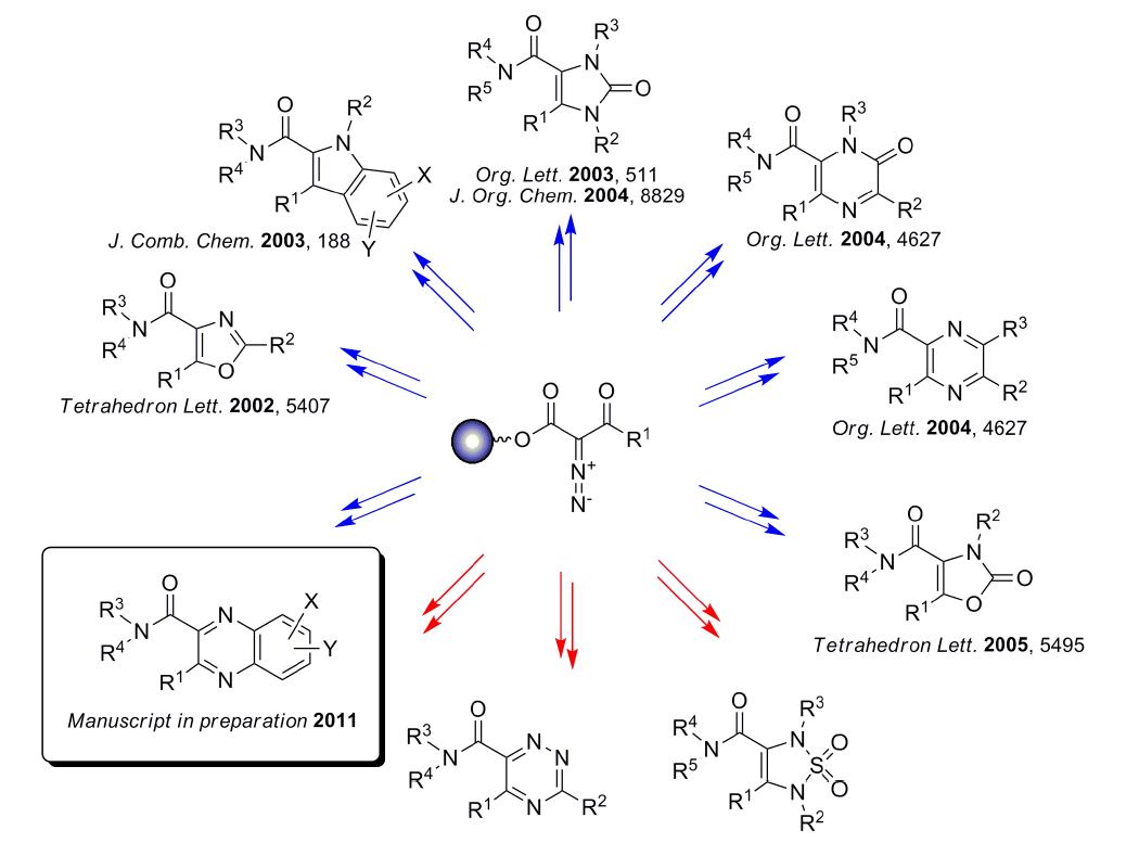 Common precursor approach: Generation of drug-like, diverse small organic molecule libraries