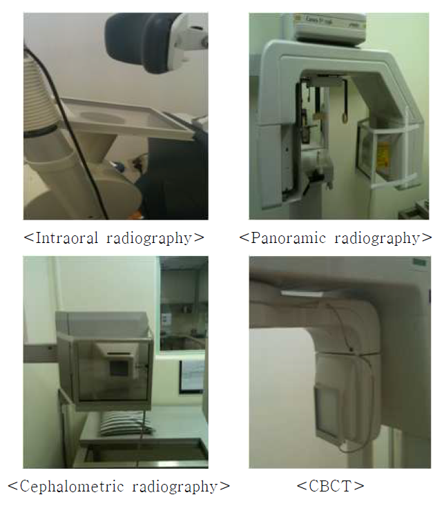 치과 검사 별 Transmission chamber 위치