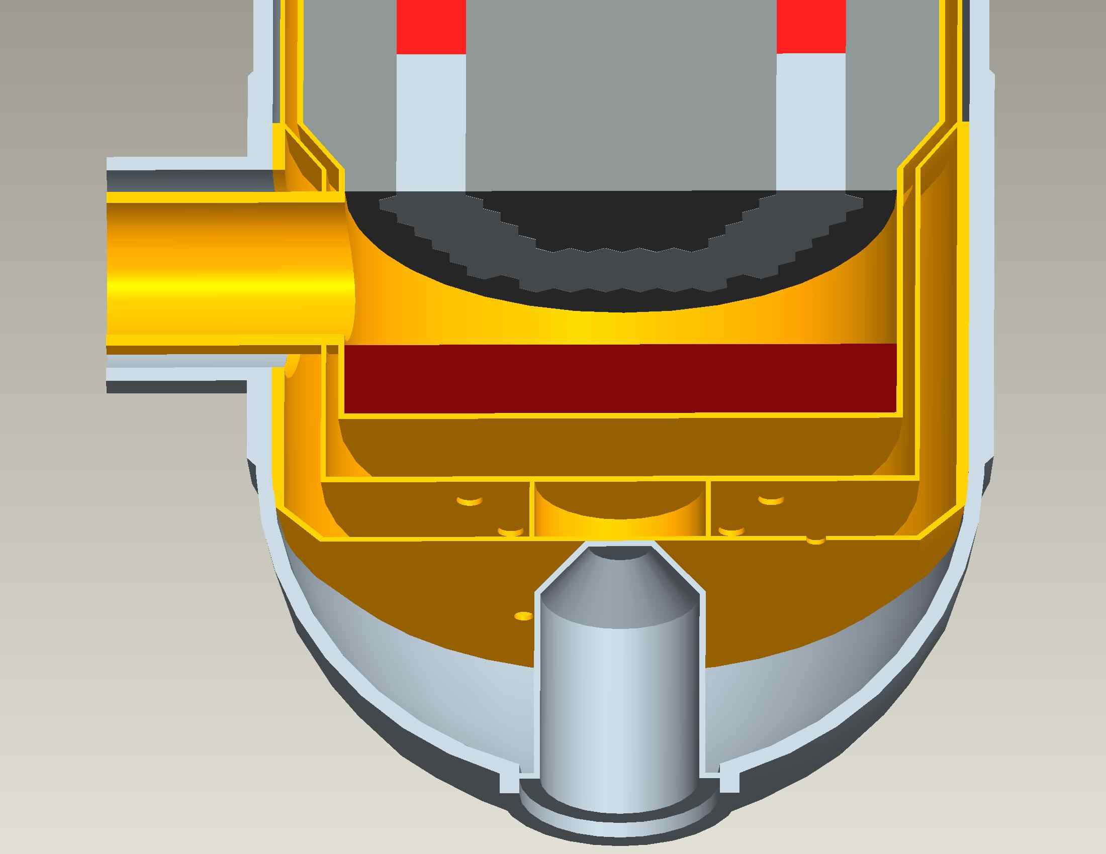 Fig. 3.39 (a) Bottom view of the lower section.