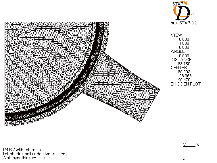 Fig. 3.19 Top-view of the mesh.