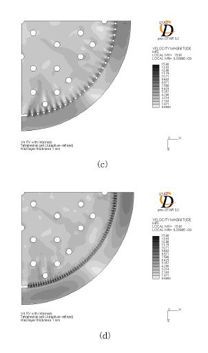 Fig. 3.29 Velocity magnitude in lower plenum (cont.).