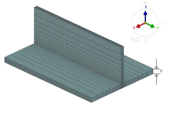 Mesh of the seam weld area