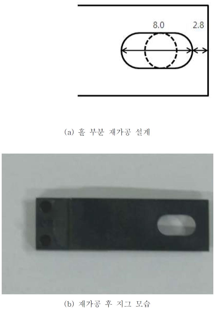 그림 3.108 홀 부분 재가공