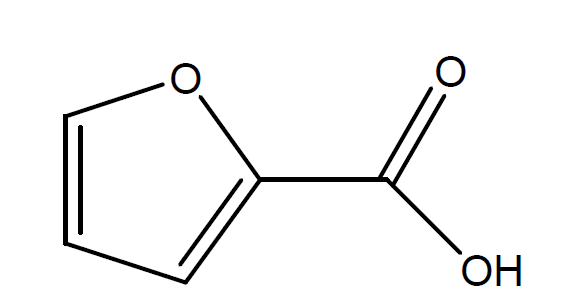 찐더덕 key compound인 2-furoic acid의 구조