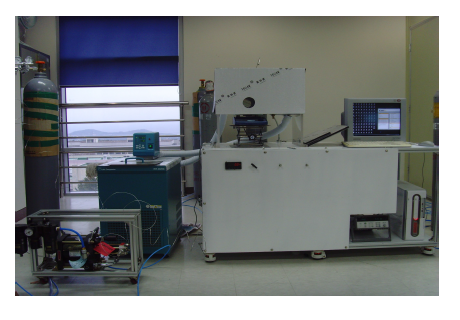 가스 소모량 측정 실험장치 사진