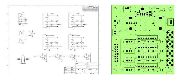 전장의 소형화를 위한 PCB 회로 제작