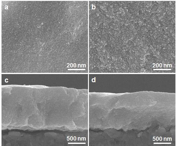 CuInS2 박막의 SEM images