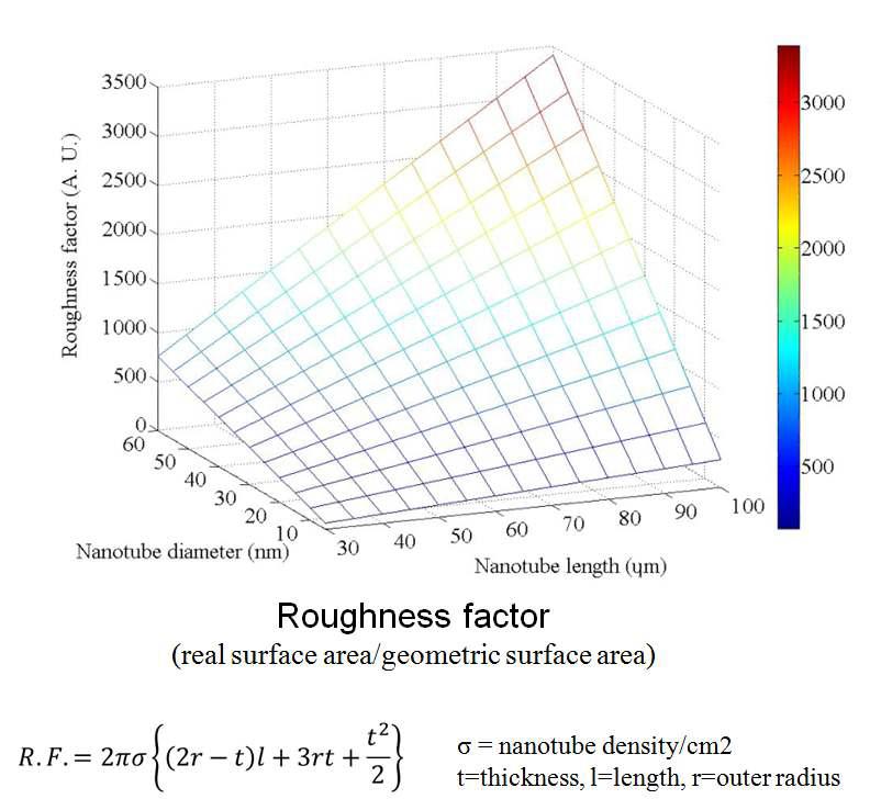 nanotube 비 표면적 계산