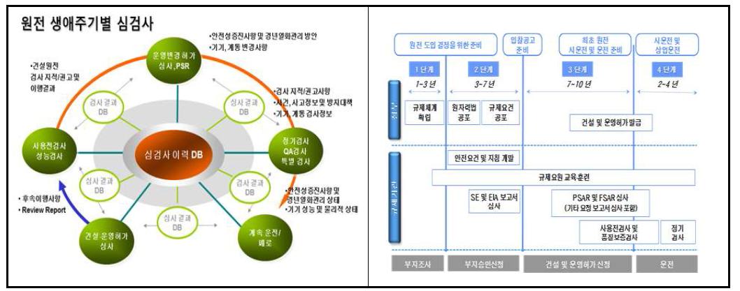 원전 Life Cycle 별 심검사 업무