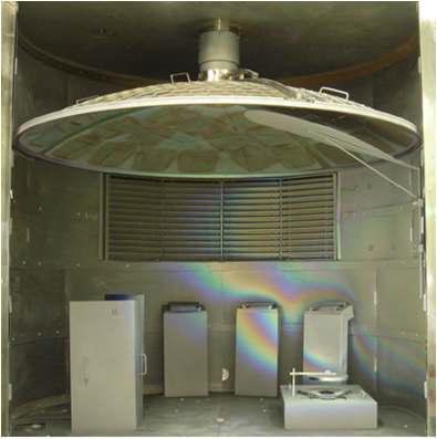 마이크로 히터가 설치된 분할 돔 사진