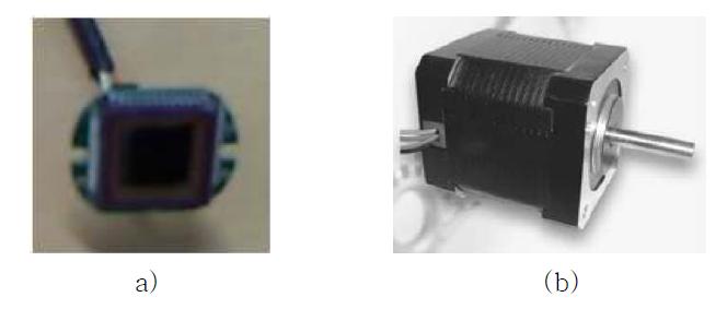 (a)CMOS 센서, (b)Step motor