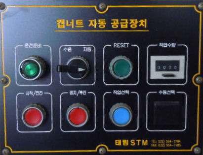 Control panel of control system.