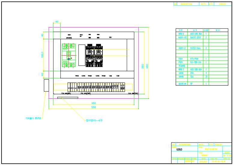 연삭유 Recycling System Control Box 내부 배선도