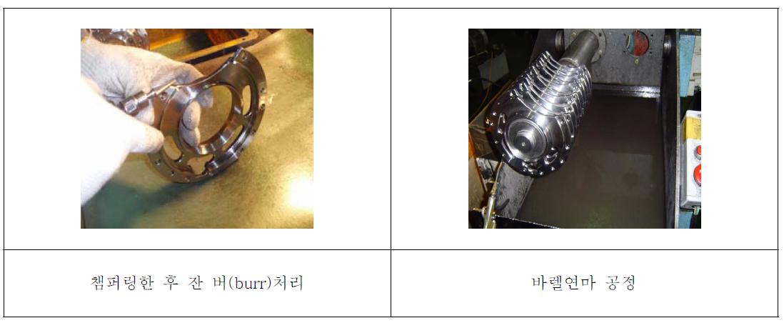 6속 베어링 외륜 버(burr) 제거공정 현황