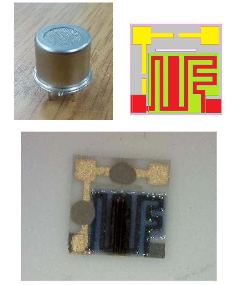 실내공기질 측정용 반도체식 가스센서 어레이 시제품