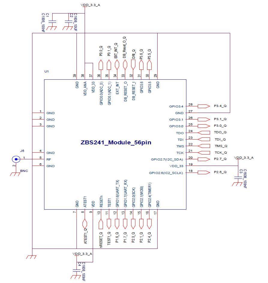 MCU 및 RFIC Part Circuit