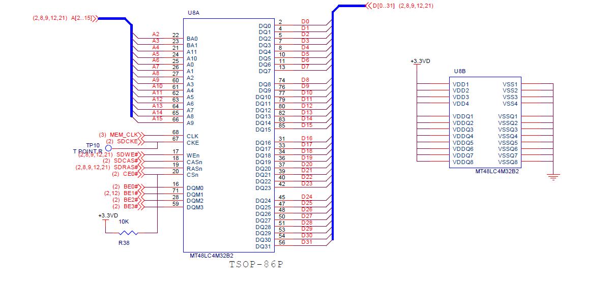 SDRAM 설계 도면