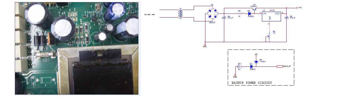 전원 공급부 회로도 및 PCB사진