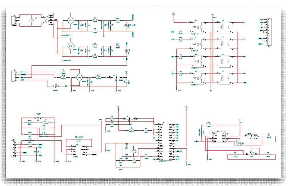 초음파 수위감지 시스템 Main Circuit Diagram