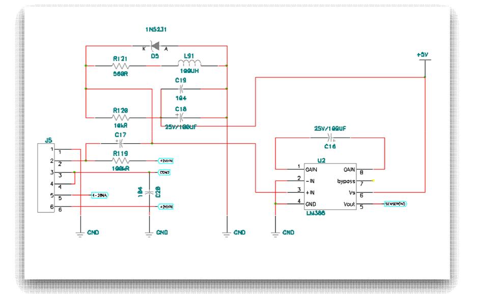 Sensor 입력부 Circuit Diagram