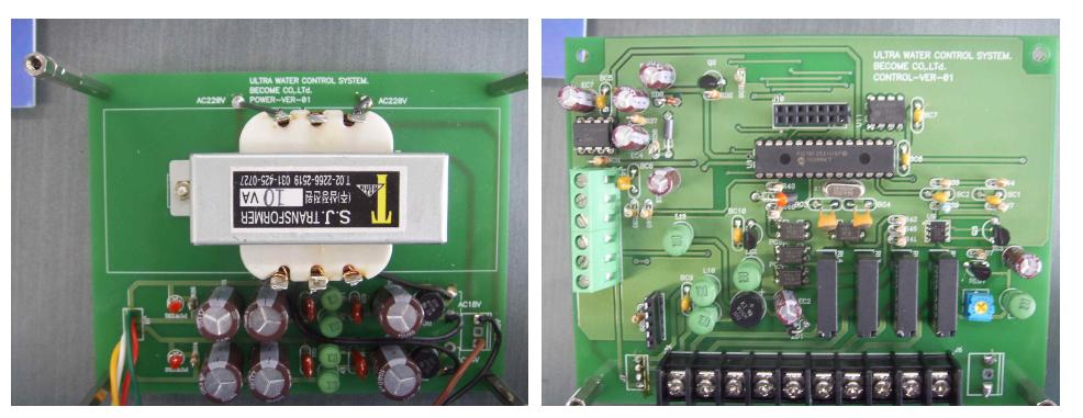 변환기 PCB(Left : Power, Right : Controller)