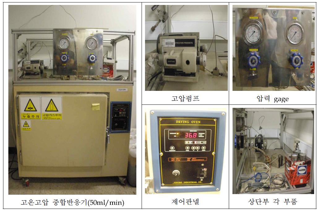 연속식 고온고압 수열 중합기.