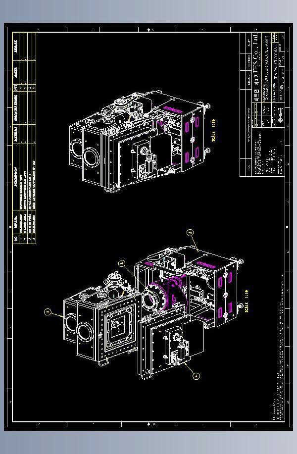 설계 도면(Teslar-200(Sputter Chamber))