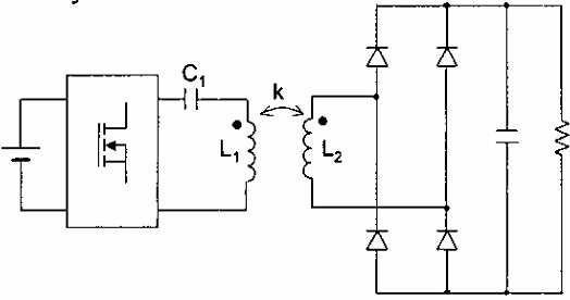 Series resonant tank in the primary side