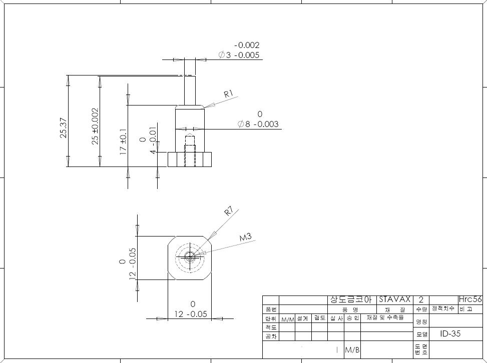 MAIN 상도금 CORE 도면(2D)_ID35