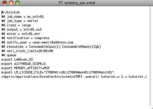 Serial 작업을 위한 SC-Tetra Job Command File