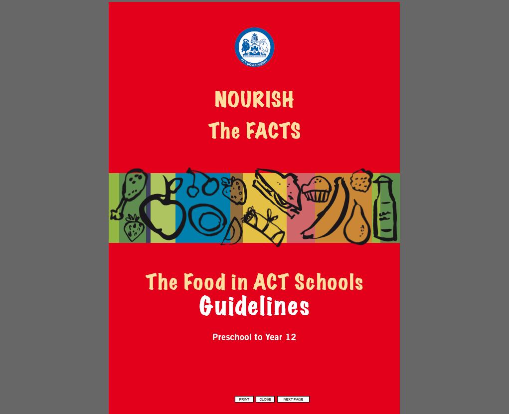 호주의 『Food in ACT Schools』