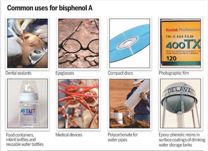 비스페놀 A의 일반적인 사용처