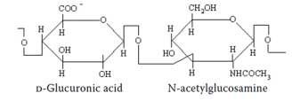 히알루론산[(C14H21NO11)n]의 분자구조