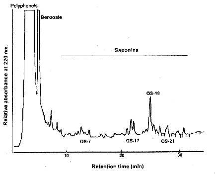 Chromatogram of Quillaia extract (Type 1)