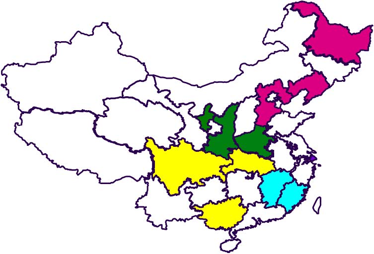 Figure 10 sampling sites of Chinese TDS