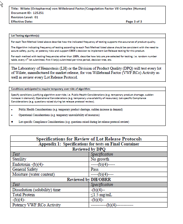 〔그림 6-5〕CBER의 Testing Plan 견본 - page3