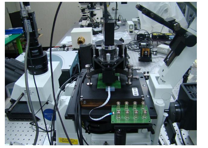 System setup for photocurrent imaging using NSOM and LCM microscopy