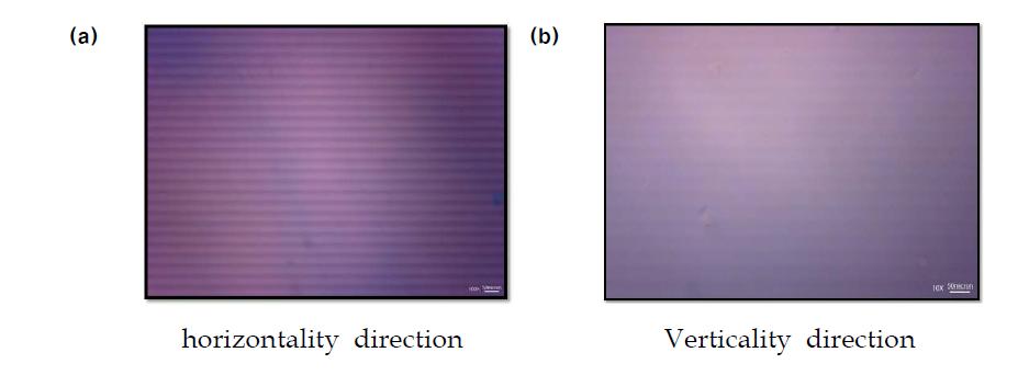 microscopy image of graphene (a) graphene synthesized horizontally and (b) synthesized verically