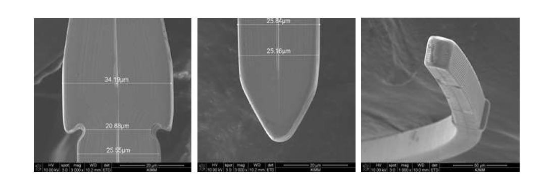 SEM image of NiCo Probe tip