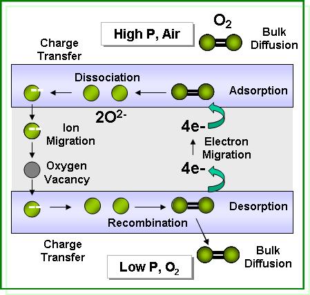 혼합전도성 분리막의 산소투과 메커니즘