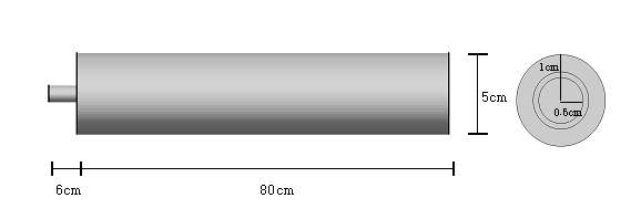 Schematic of lab-scale gaseous boiler