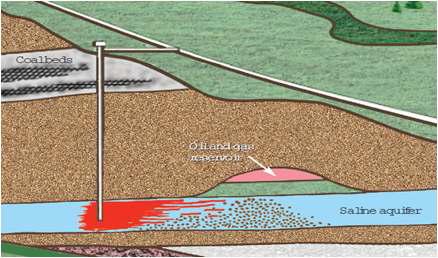 이산화탄소 잠재적 지중저장소 : 석탄층과 대염수층
