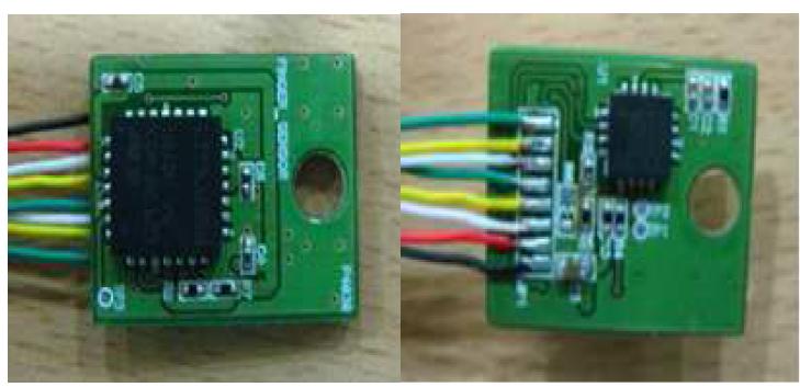 손가락 센서의 PCB 자삽