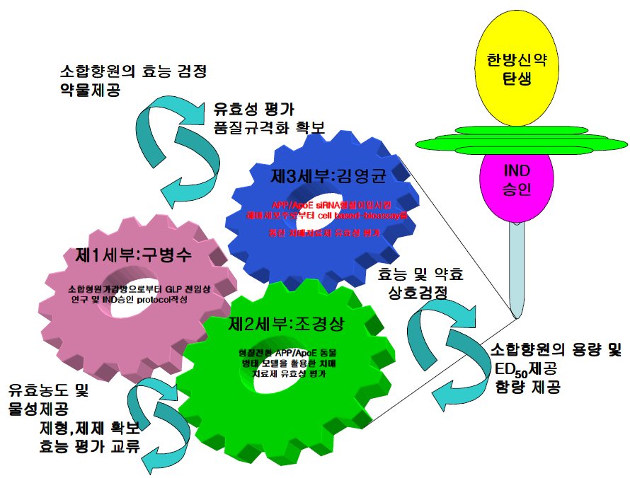 한방제제개발을 위한 연구추진 체계