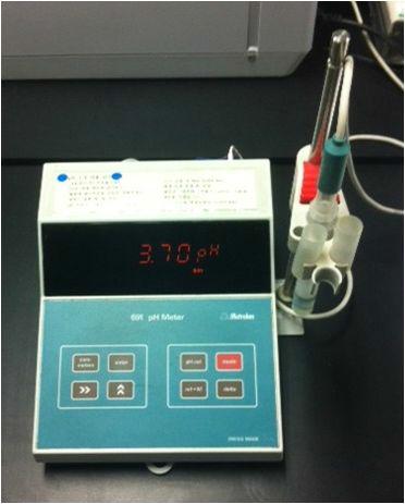 Photograph of pH meter.
