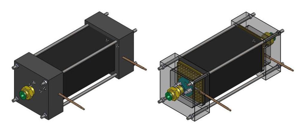 2nd CO2 adsorption module assembly design using monolith